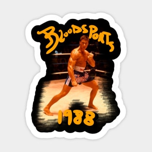 VAN DAMME CLASSIC JCVD BLODSPORTS  1988 Sticker